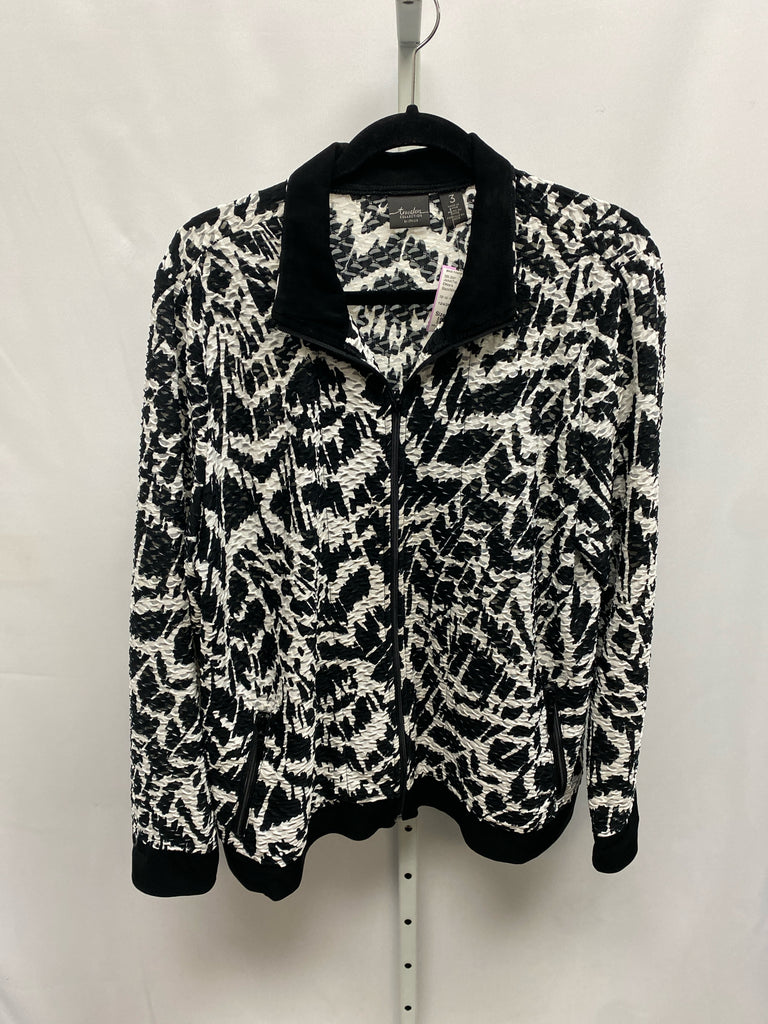 Chico's Size Chico's 3 (X-large) Black/White Jacket/Top