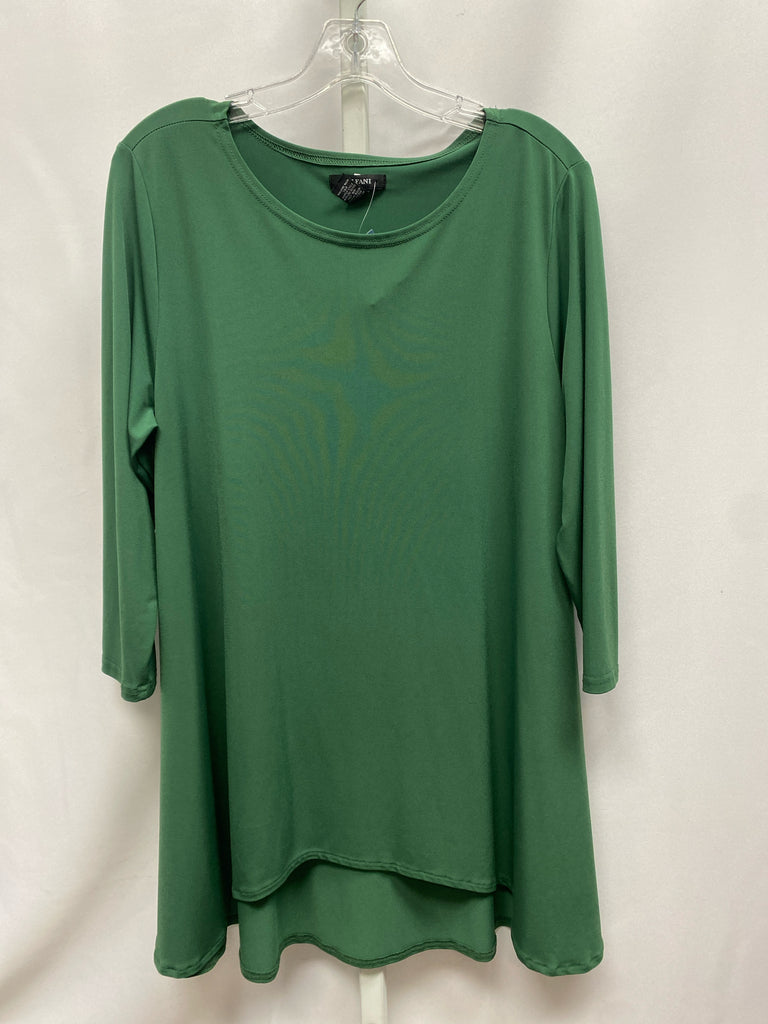 Alfani Size Large Green 3/4 Sleeve Top