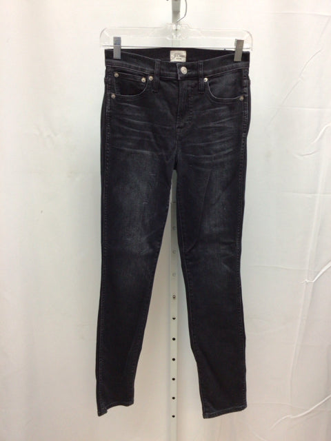 JCrew Size 25 (1) Black Denim Jeans