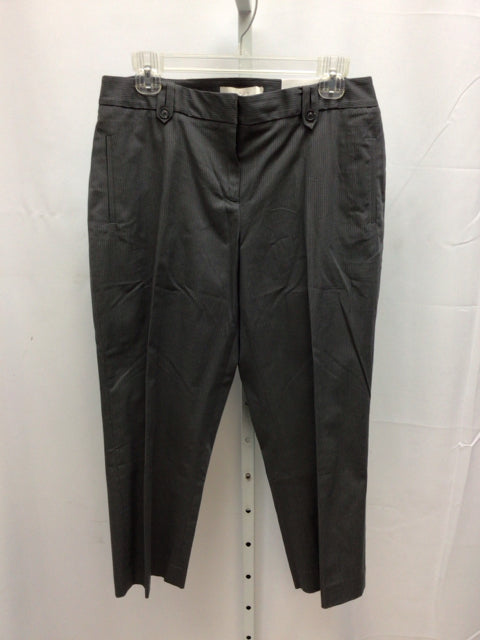 LOFT Size 10 Gray pinstripe Pants