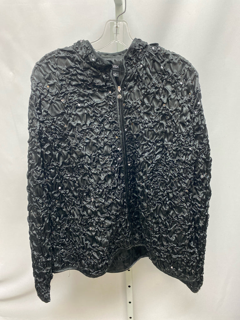 MSK Size 1X Black Jacket/Top