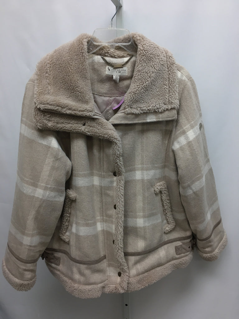 Size XL Koolaburra Tan Plaid Jacket/Outerwear