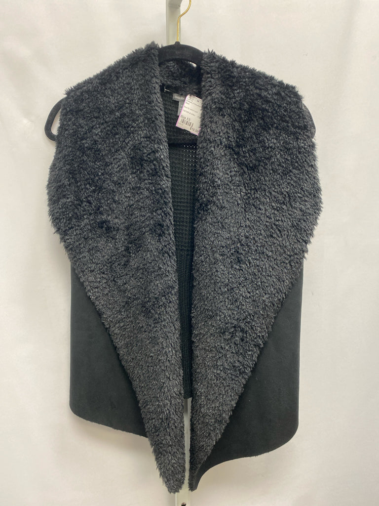 Chelsea & Theodore Size XS Black Vest/Top