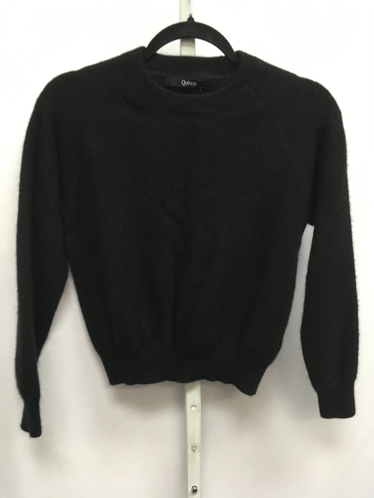 Quince Size Medium Black Cashmere Sweater
