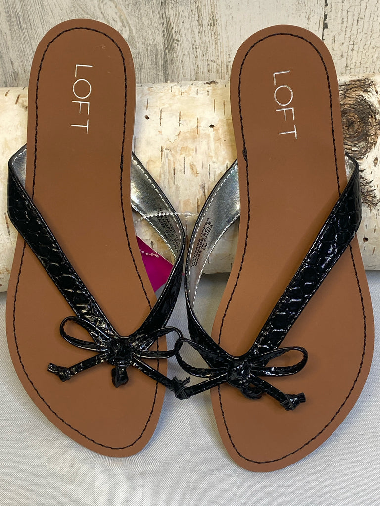 LOFT Size 7 Black Sandals