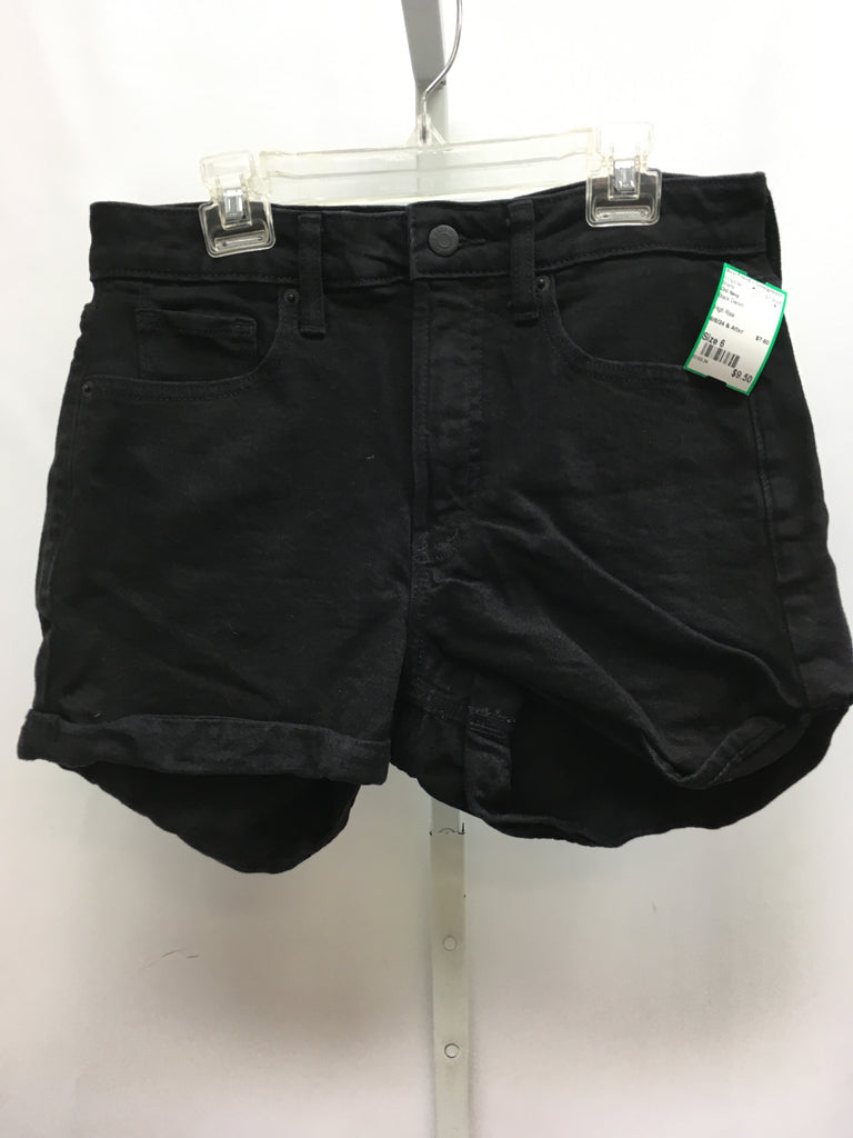 Old Navy Size 6 Black Denim Shorts