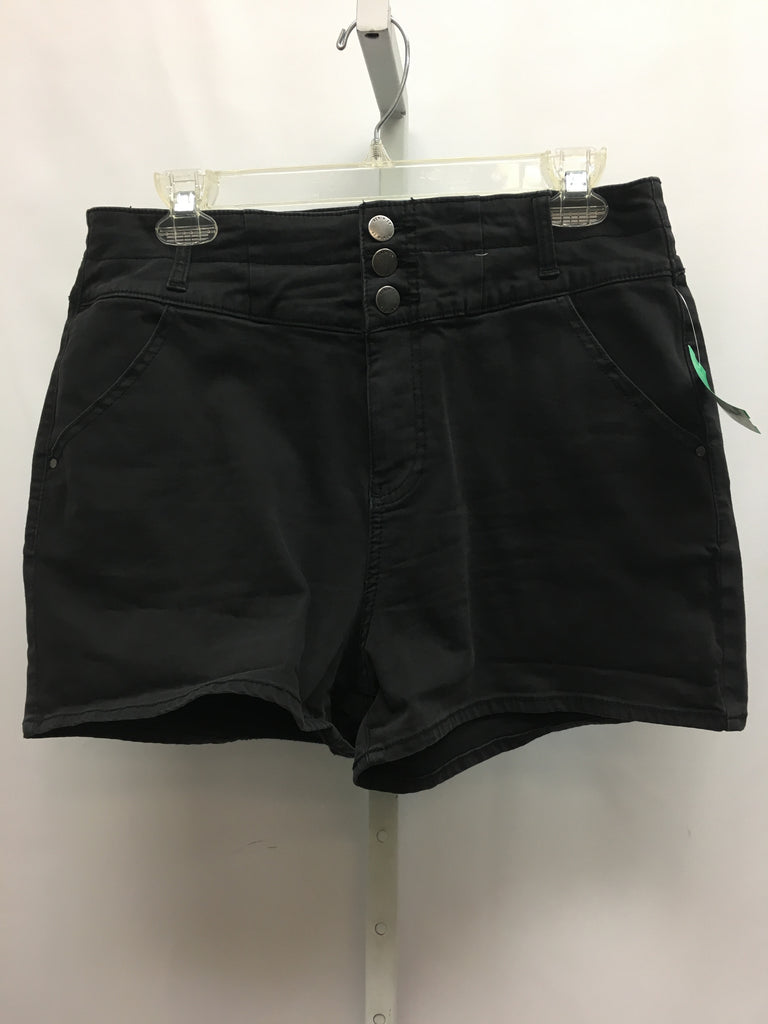 Denim & Co Size 12 Black Shorts