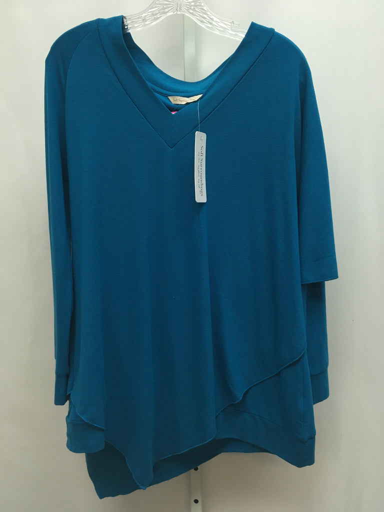 Soft Surroundings Size Small Blue Long Sleeve Top