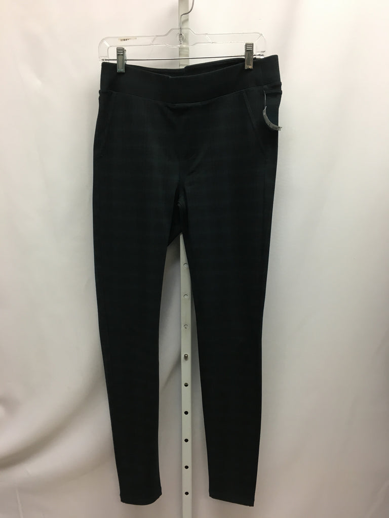 Liverpool Size 29 (8) Green Plaid Pants