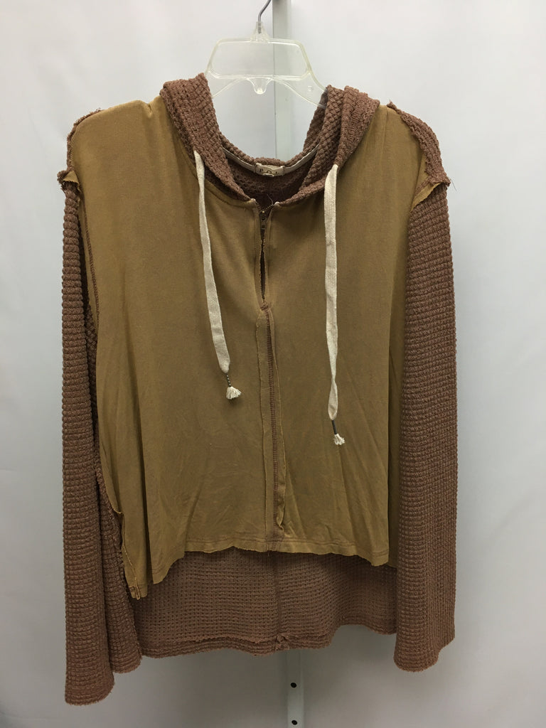 POL Size Small Rust Long Sleeve Top