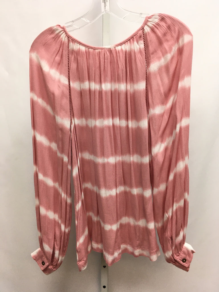 Ana Size XS Pink/White Long Sleeve Top