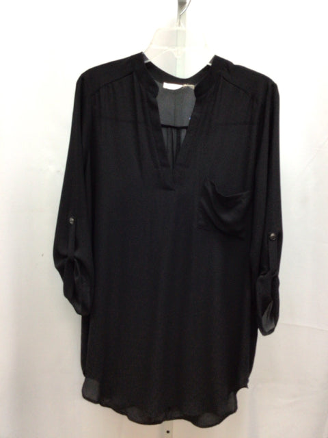 Lush Size XLarge Black 3/4 Sleeve Top