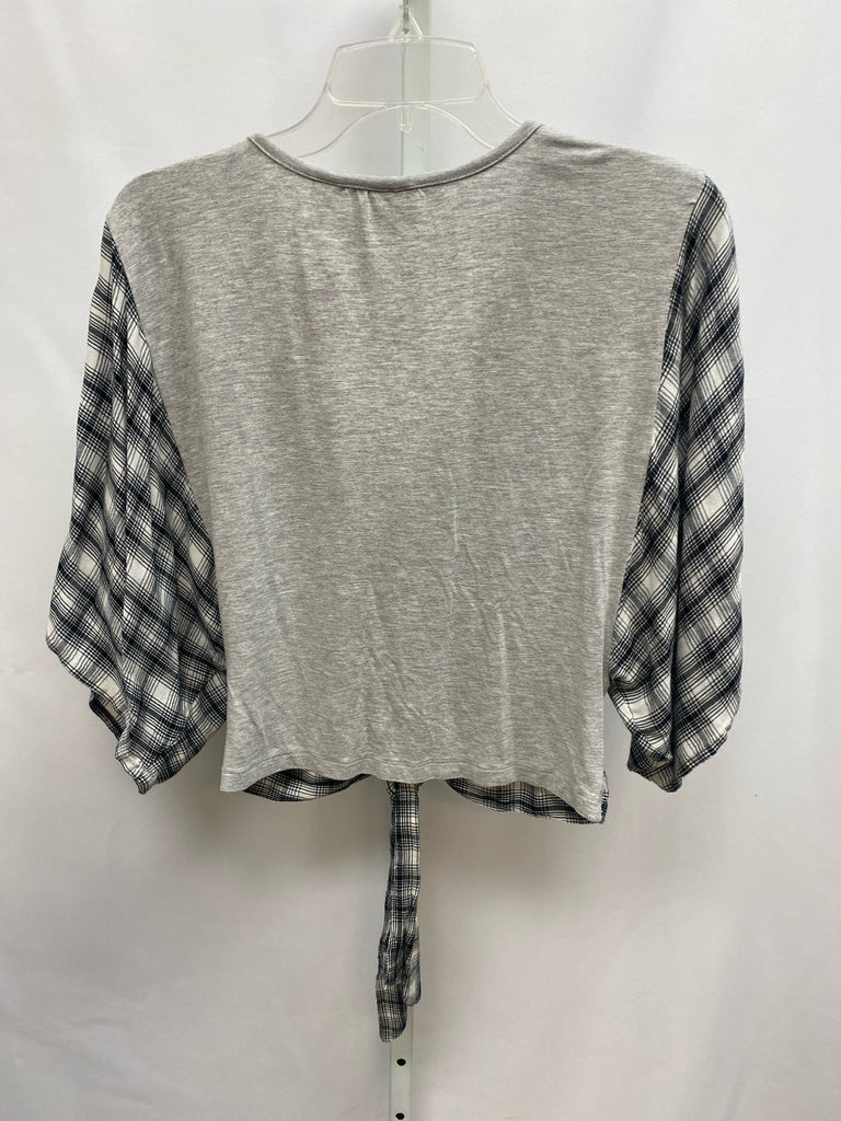 Daytrip Size XS Gray/Black Short Sleeve Top