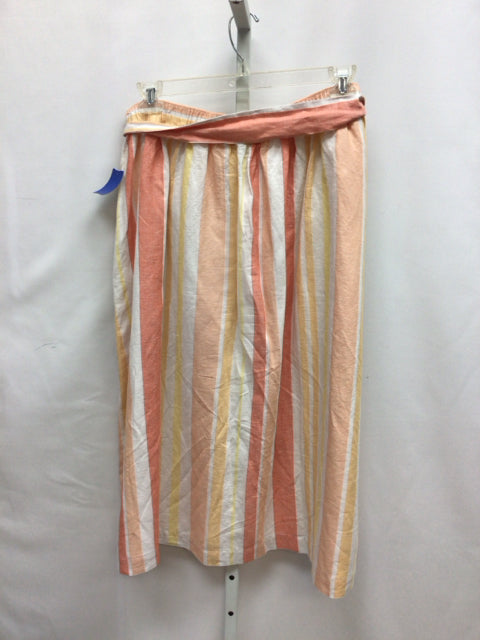Size XL Talbots Peach stripe Skirt