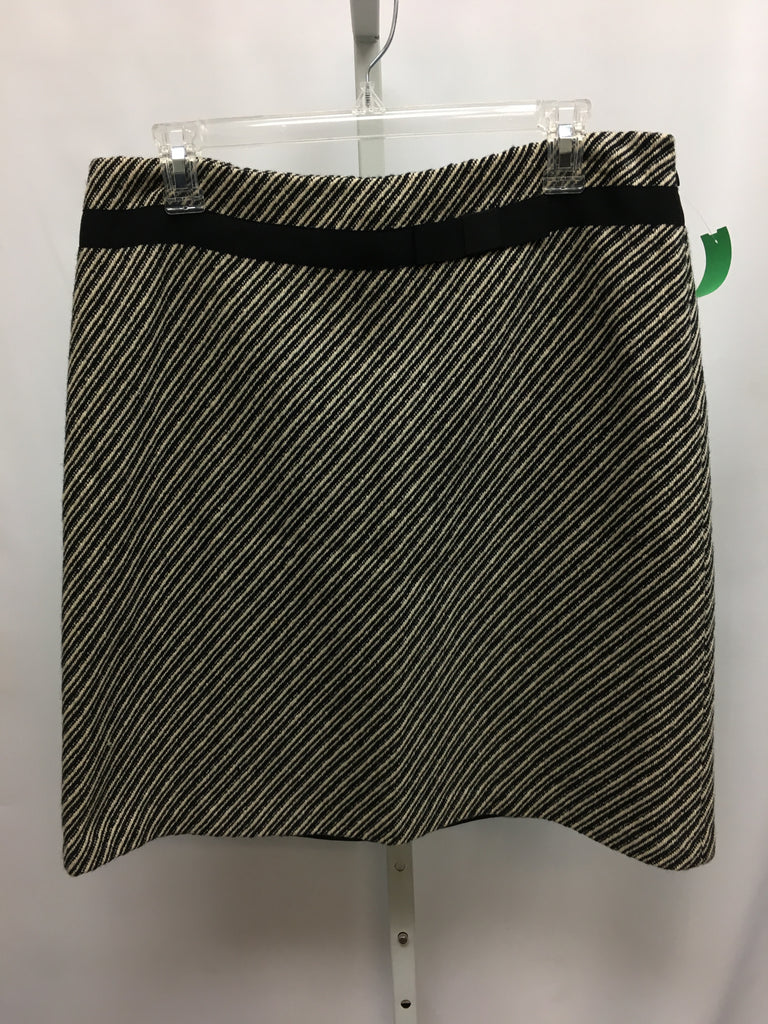 Size Large Tahari Tan Stripe Skirt