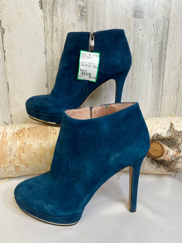 Vince Camuto Size 9 Blue Booties