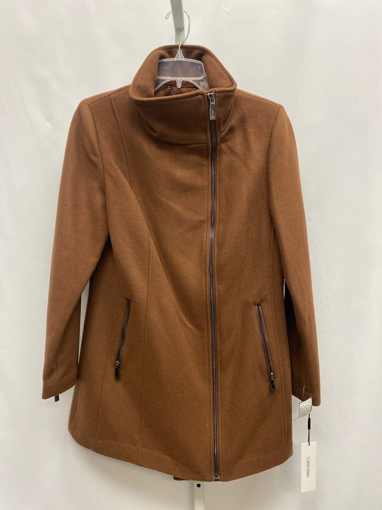 Calvin Klein Size Large Brown Coat