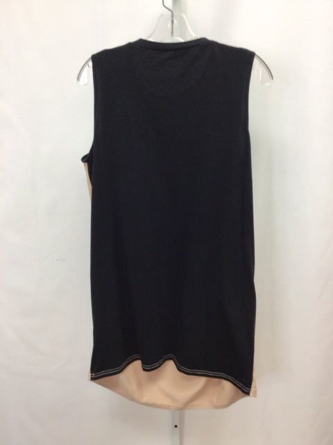 Size Large Shein Black/Tan Sleeveless Dress