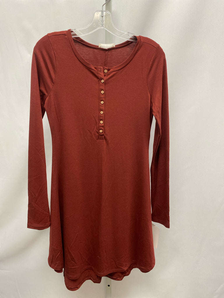 Size Small Zenana Rust Long Sleeve Dress