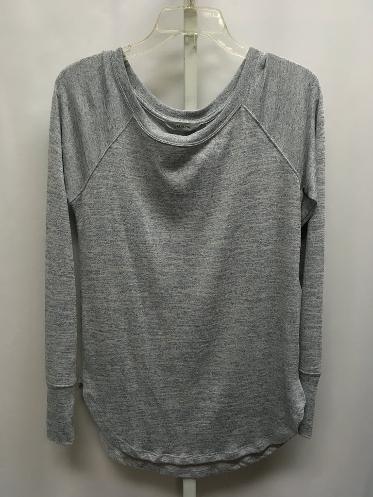 Athleta Size Small Blue Heather Athletic Top