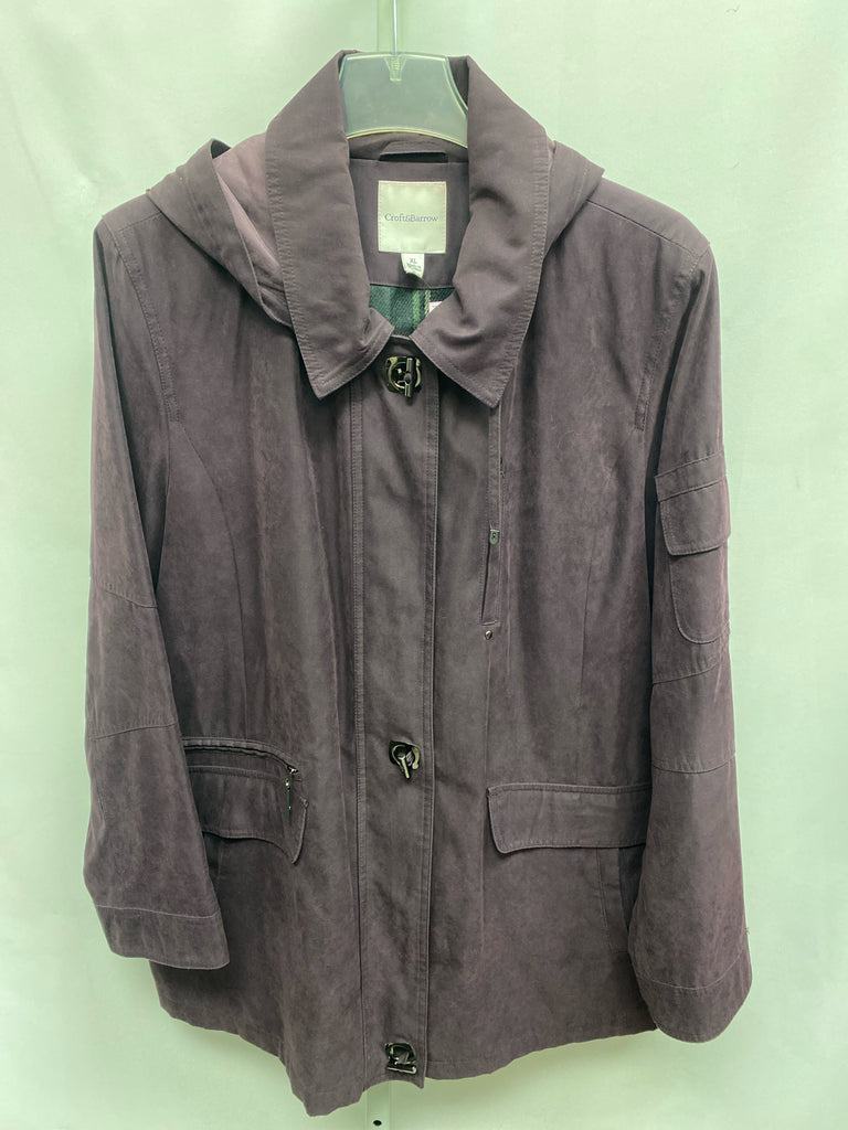 Croft & Barrow Size XL Plum Coat