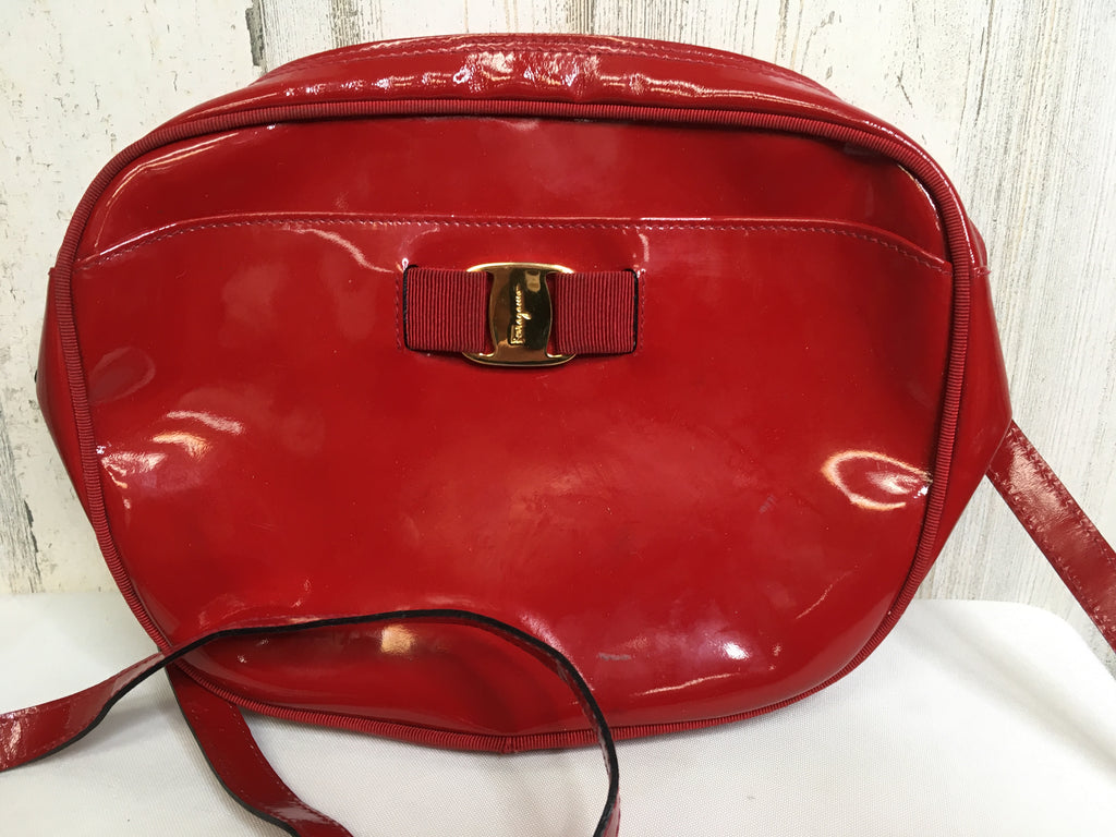 Salvatore Ferragamo Red Designer Handbag