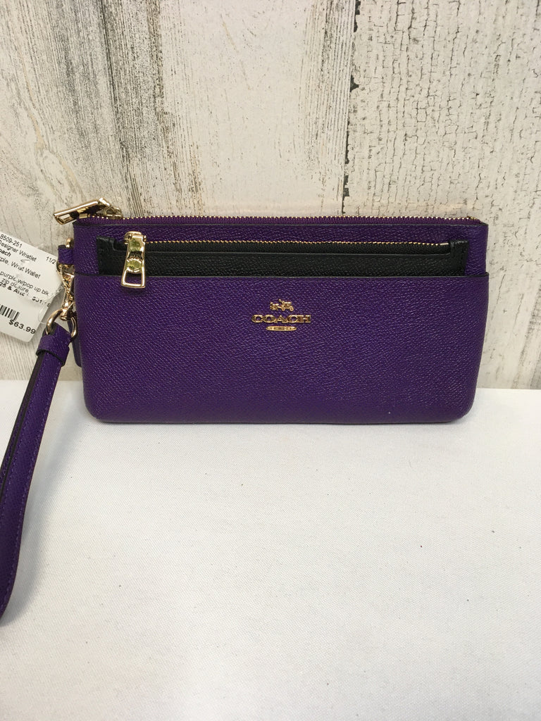 Coach Purple Designer Wristlet