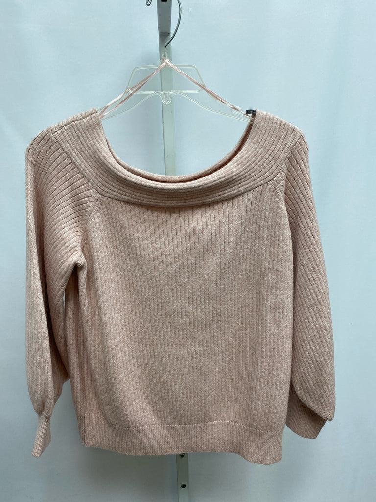 Anthropologie Size Medium Pink 3/4 Sleeve Sweater