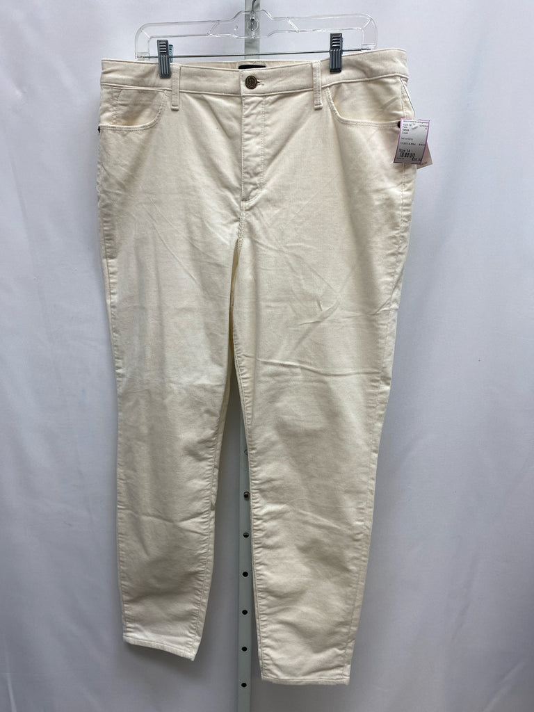 Talbots Size 14 Cream Pants