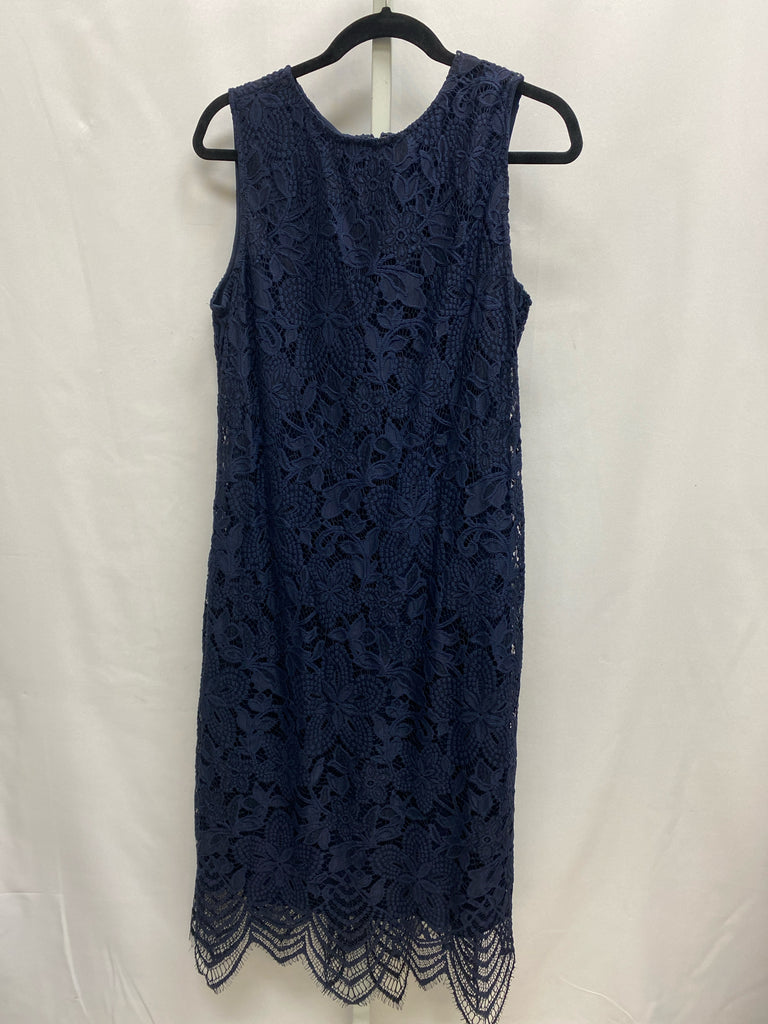 Size 14 Sharagano Navy Sleeveless Dress