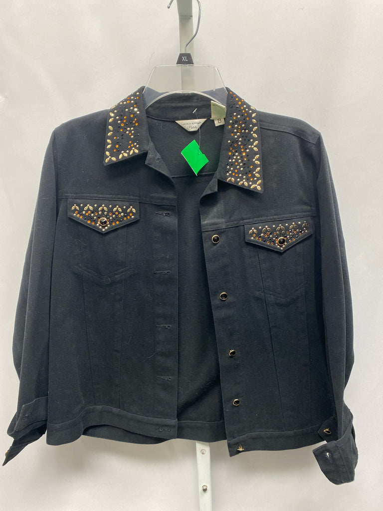 Laura Ashley Size PL Black Jacket/Top