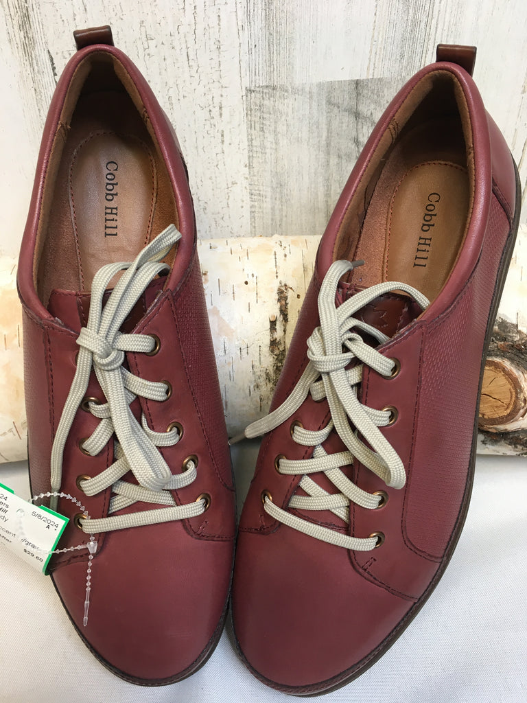Cobb Hill Size 10 Burgundy Sneakers