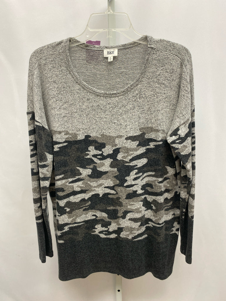 BKE Size Small Gray Heather Long Sleeve Top