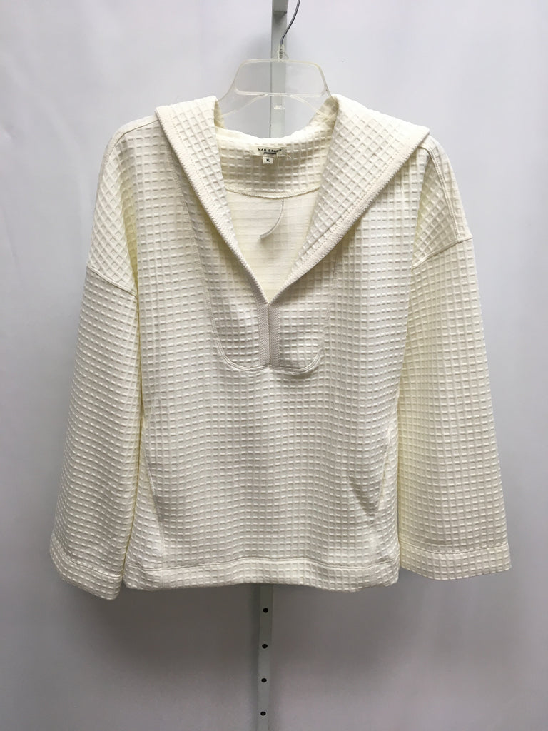 Max Studio Size XL Cream Hoodie