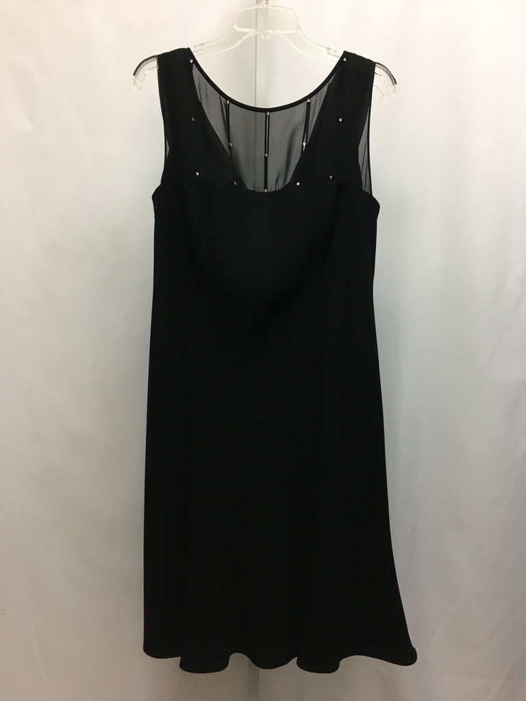 Size 14W Jones Wear Black Sleeveless Dress