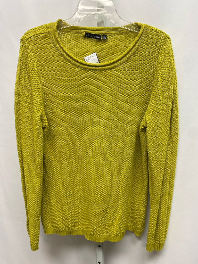 Notations Size Large Lime Long Sleeve Sweater