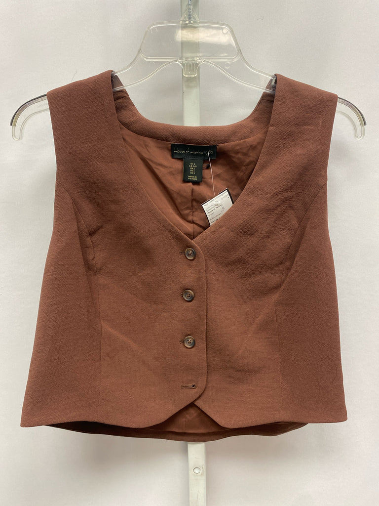 House of Harlow Size Large Brown Sleeveless Top