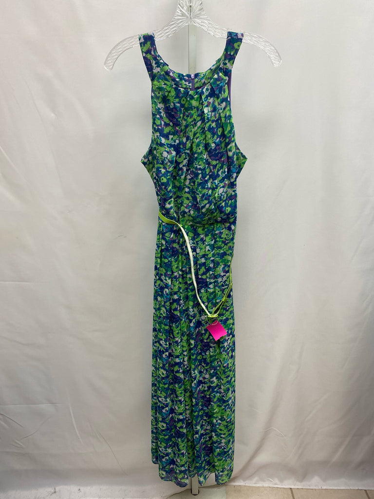 Coldwater Creek Size 14P Blue/green Sleeveless Dress