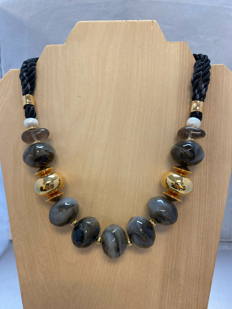Christina Sabatini Gray Necklace