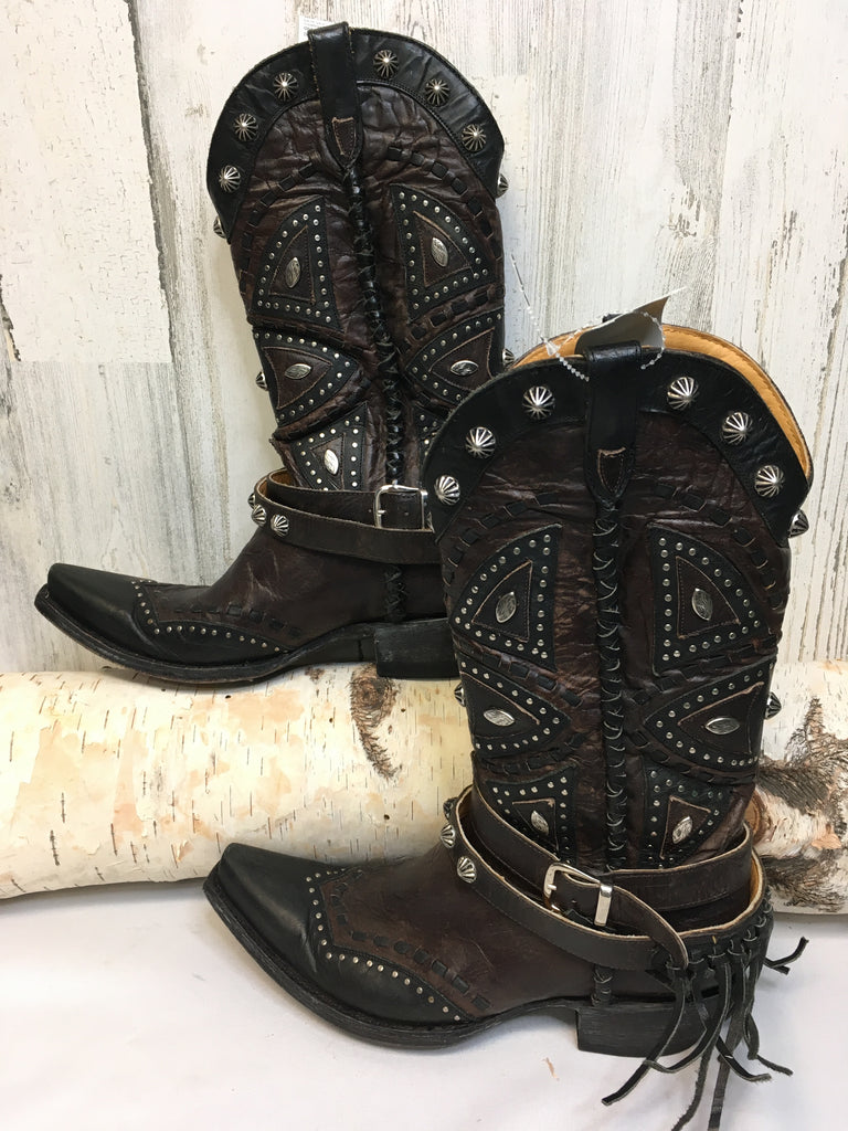 Old Gringo Size 8.5 Brown/Black Cowboy Boots