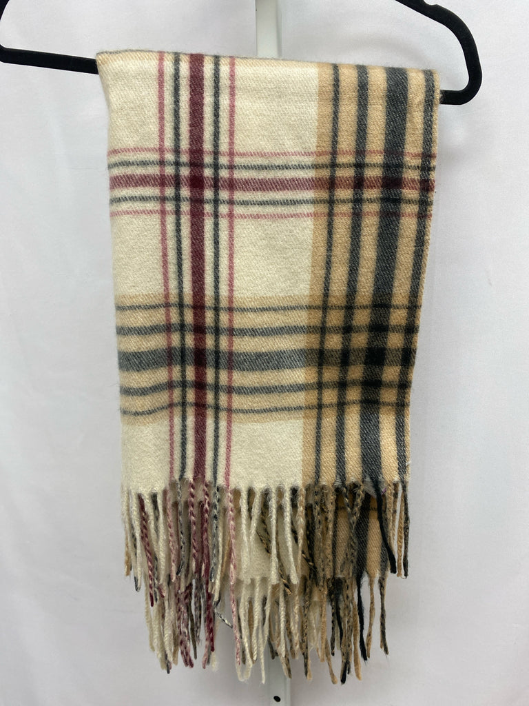 Tan Plaid Scarf