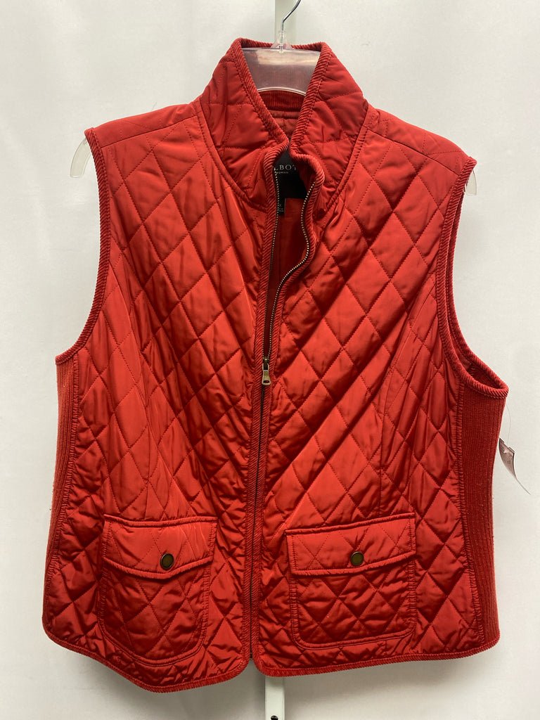 Talbots Size 1X Rust Vest/Outerwear