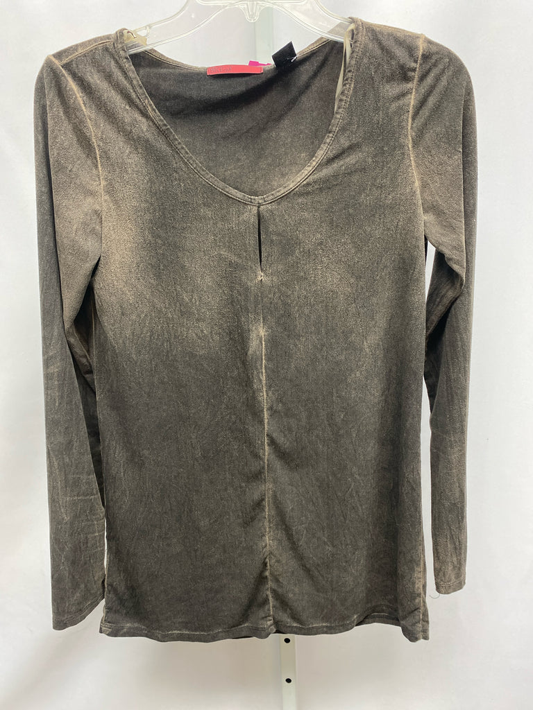 BKE Size XS Gray Long Sleeve Top