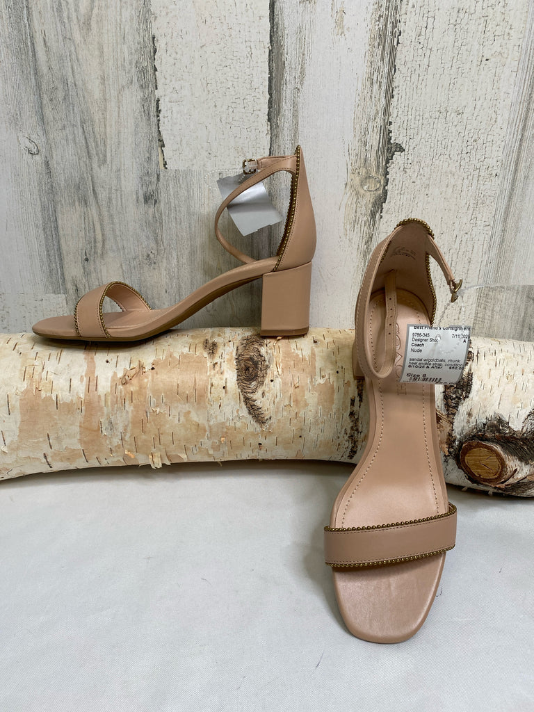 Coach Size 8 Nude Designer Shoe