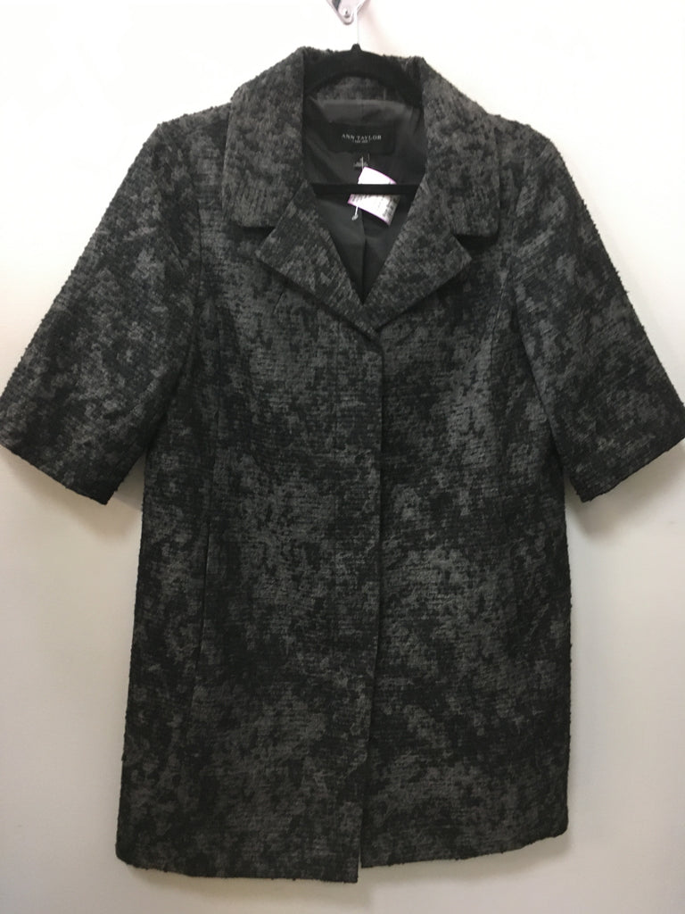 Ann Taylor Size Small Black/Gray Jacket/Top