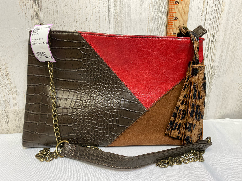 Chico's Brown/Red Crossbody
