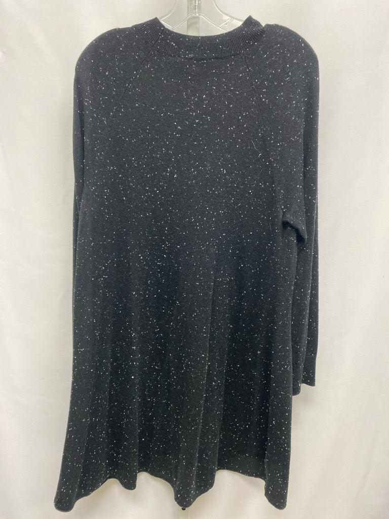 Size Large LOFT Black Polka Dot Long Sleeve Dress