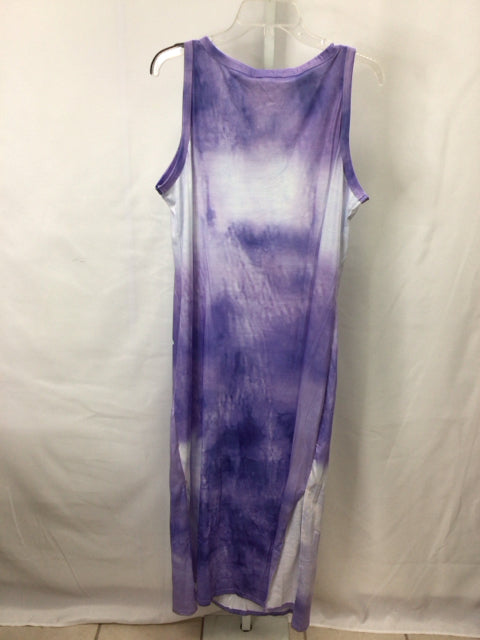Size 2XL purple/white Maxi Dress