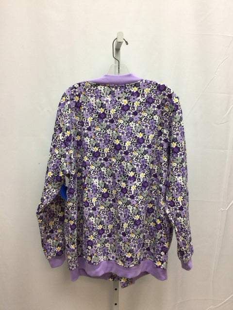 Size XL Tudor Court Purple/Gray Jacket