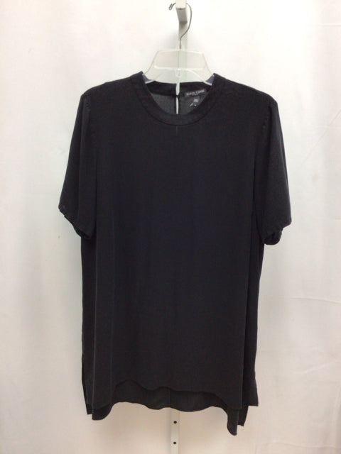 Eileen Fisher Size 1X Black Short Sleeve Tunic